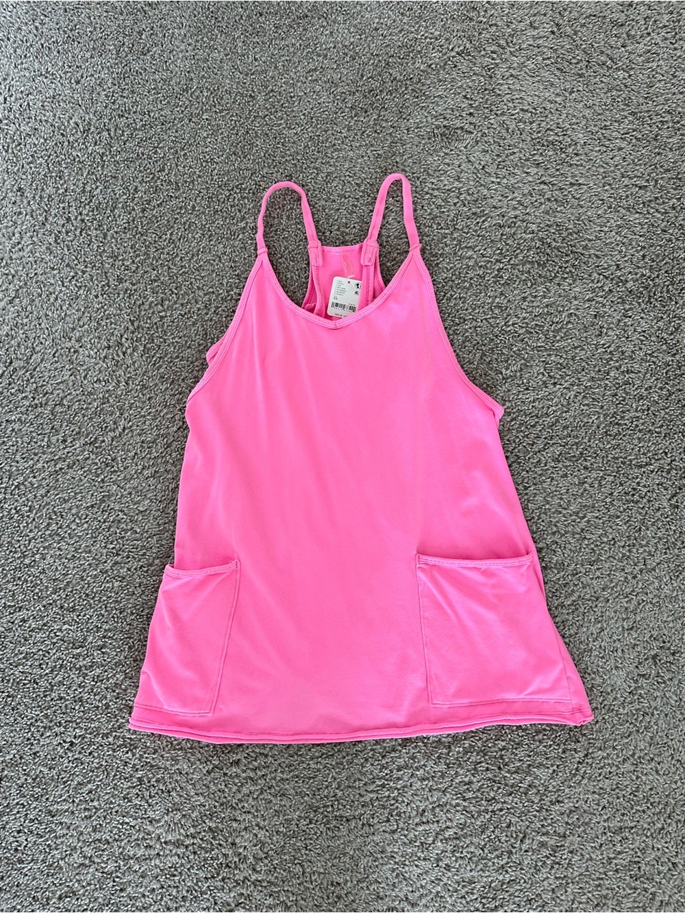 Free People Movement Hot Shot Mini Dress Hot Pink - Picture 2 of 6